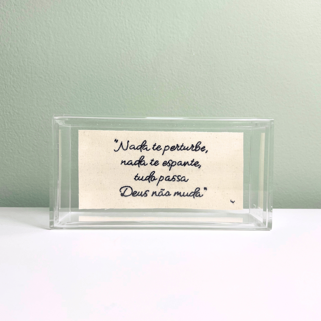 NADA TE PERTURBE, NADA TE ESPANTE 16X8CM
