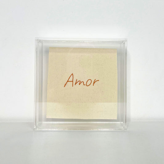 AMOR EM VERMELHO 18X18CM