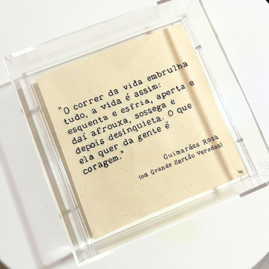 O CORRER DA VIDA EMBRULHA TUDO