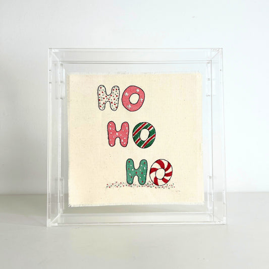 HO HO HO 18X18CM